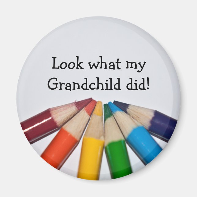 Färgpennor Visning för teckning Magnet (Framsidan)