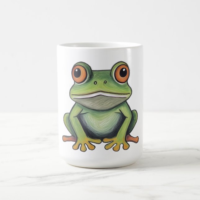 Färgpennusteckning Groda Kaffemugg (Center)