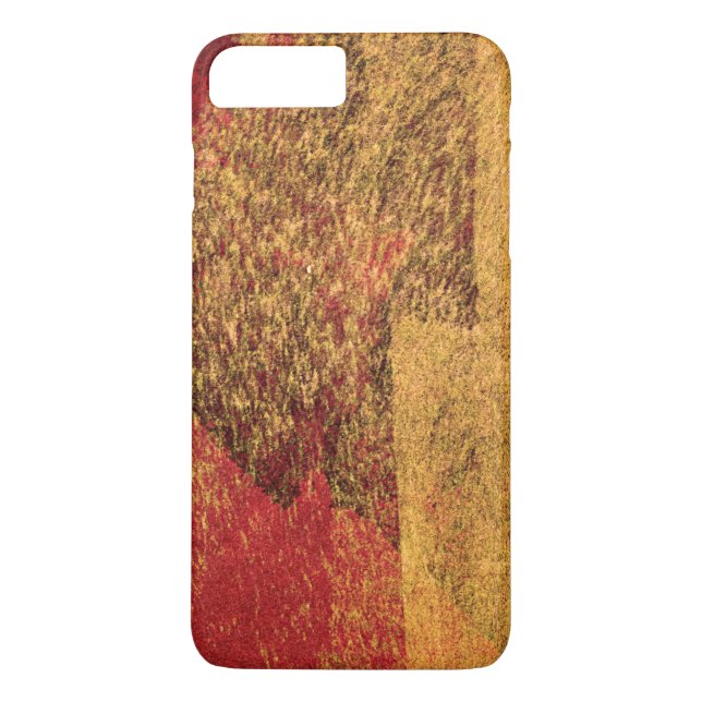 Färgpensel abstrakt med röd gult Case-Mate iPhone skal (Baksida)