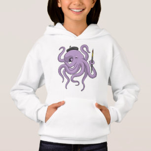 Färgpensel för otopus t shirt