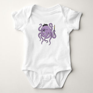 Färgpensel för otopus t shirt