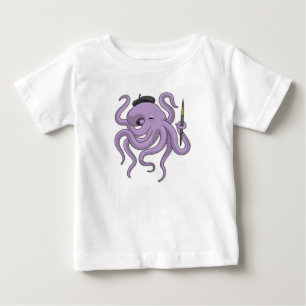 Färgpensel för otopus t shirt
