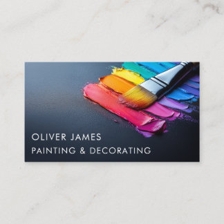 Färgpensel för regummering av färgåtergivning visitkort