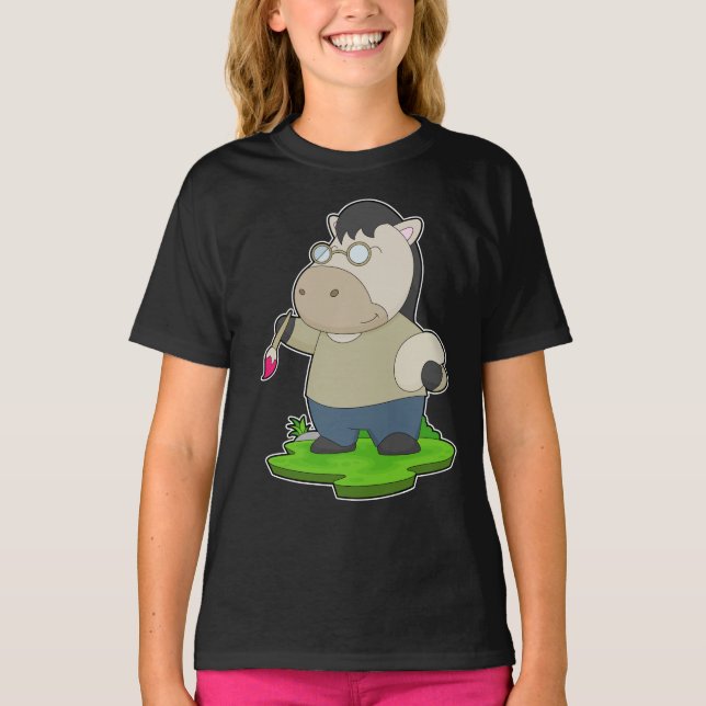 Färgpensel för slutmålare t shirt (Framsida)