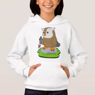 Färgpensel för uggla t shirt