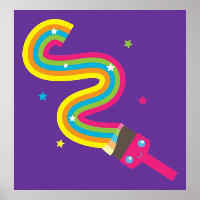 Färgpensel Skriv ut Poster (Framsidan)