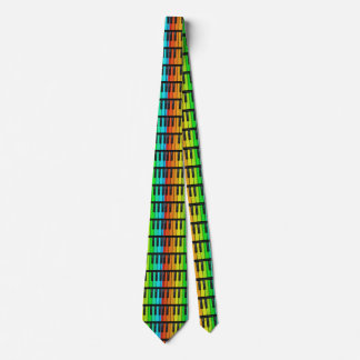 Färgpiano nycklar tie slips