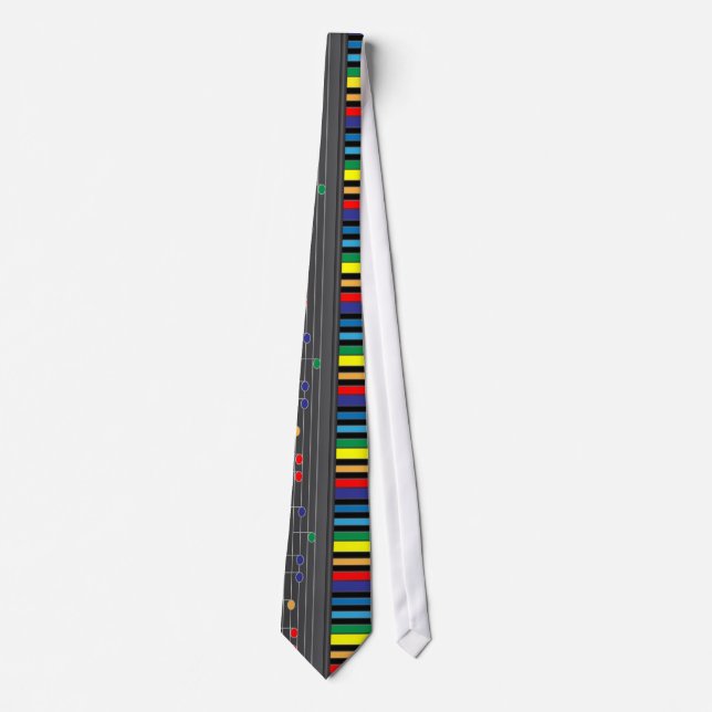 Färgpiano tangentbord slips (Framsida)