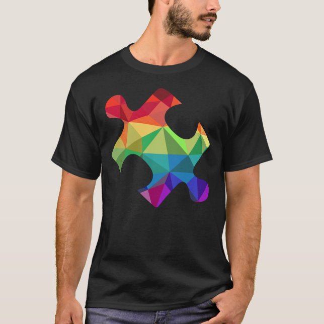 Färgpil Biet för autismmedvetande T Shirt (Framsida)