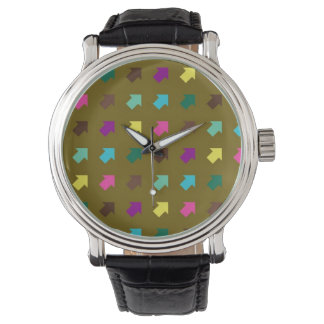 Färgpivar Modern Geometric Mönster Armbandsur