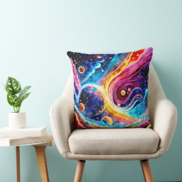 FÄRGPLANET FÖR ELEGANT I RYMDEN KUDDE