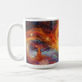 Färgplaneter Space Galaxy Background Kaffemugg