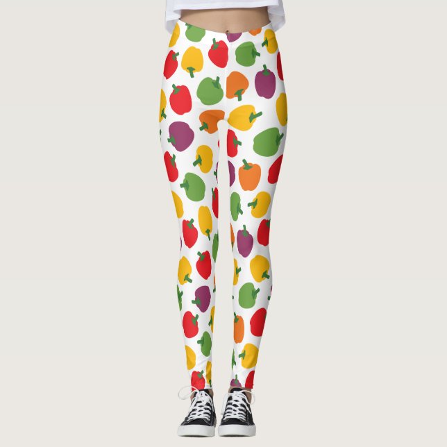 Färgplastpeppar Leggings (Framsida)