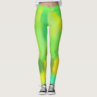 Färgplatta för Lime Gult Leggings