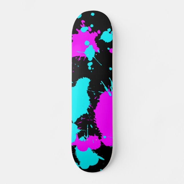Färgplatta - ljusblå/lätt Lila Skateboard Bräda 20 Cm (Framsida)