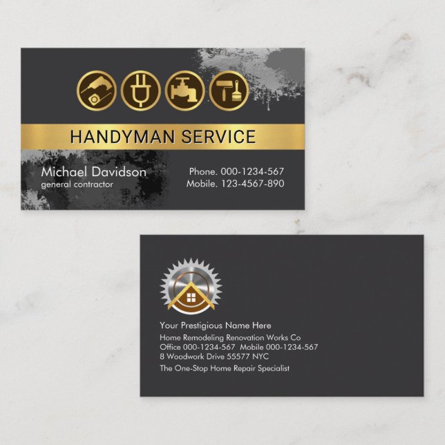 Färgplatta på Grått Lagrar Visitkort (Fram/baksida)