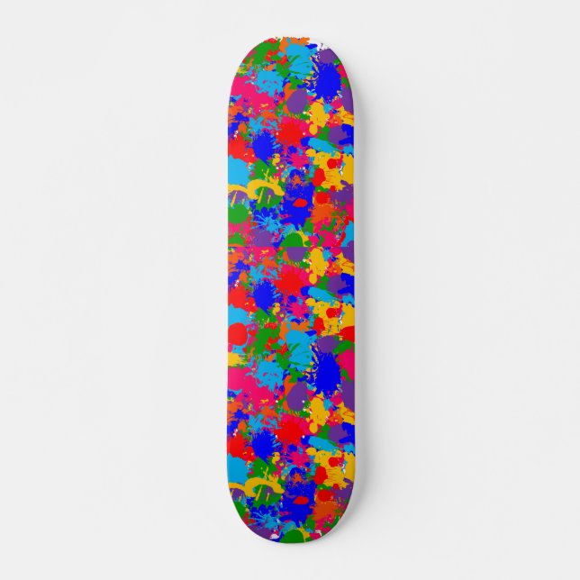 Färgplatta Skateboard Bräda 19,5 Cm (Framsida)