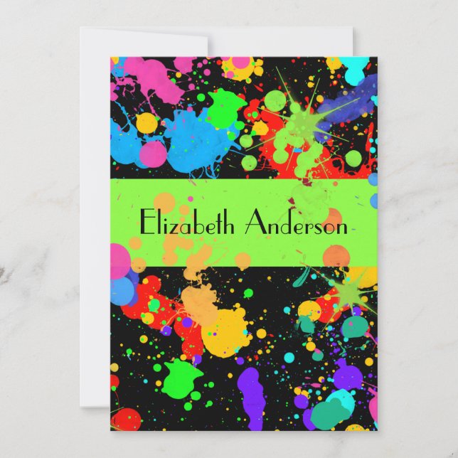 Färgplatta, Sweet sixteen, Anpassningsbar-inbjudan Inbjudningar (Framsida)