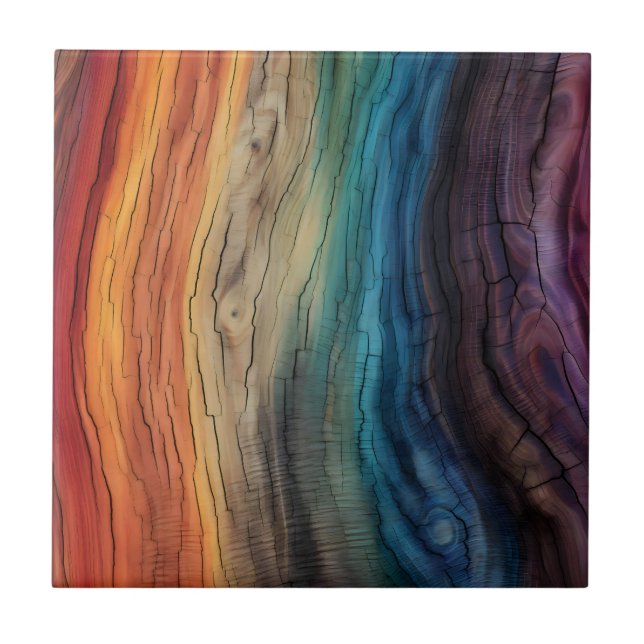 Färgplatta träplattor kakelplatta (Framsidan)