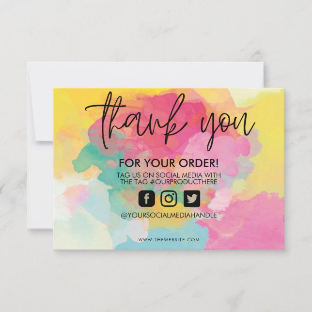 Färgplatta vattenfärg Tack för att Media infogar (Framsida)