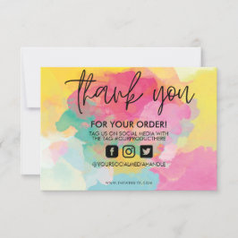 Färgplatta vattenfärg Tack för att Media infogar