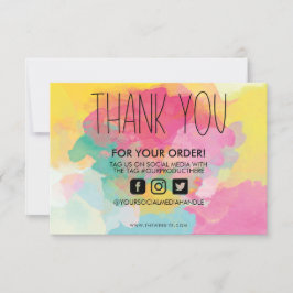 Färgplatta vattenfärg Tack för att Media infogar