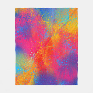 Färgplattor Fleece Blanket