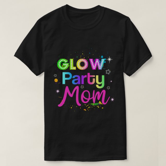 Färgplattor för glans Party Mamma Party Mat T Shirt (Design framsida)