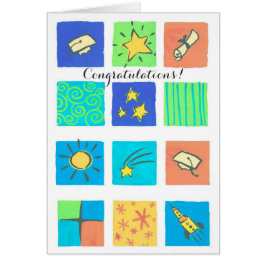 Färgplattor med lock studenten anpassade-kort hälsningskort