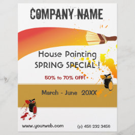 Färgplattor Painter House Painting Maintenance Reklamblad