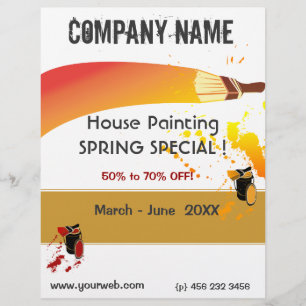 Färgplattor Painter House Painting Maintenance Reklamblad