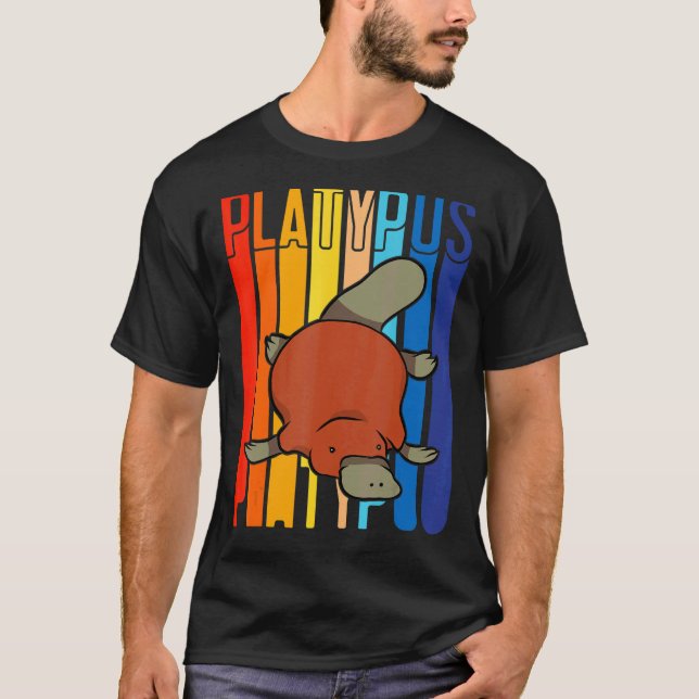 Färgplatypus T Shirt (Framsida)