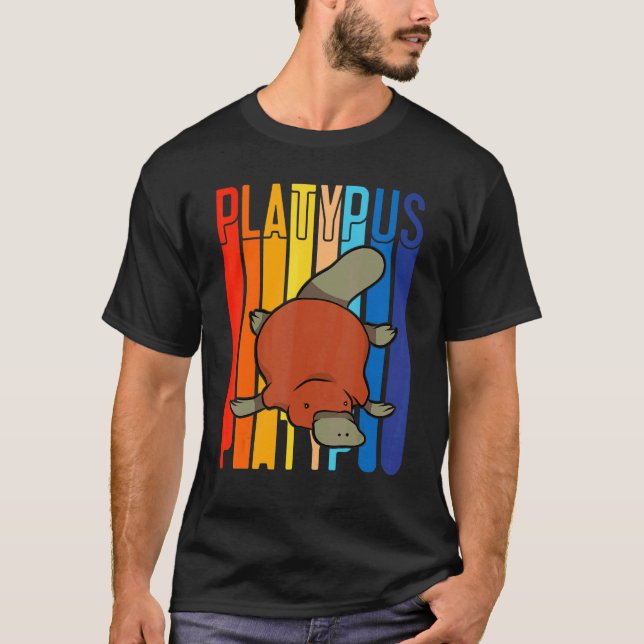 Färgplatypus T Shirt (Framsida)