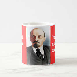 Färgporträtt av Lenin Kaffemugg