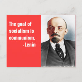Färgporträtt av Lenin Vykort