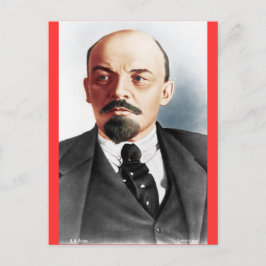 Färgporträtt av Lenin Vykort