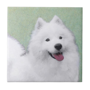 Färgprov - Cute Original Hund Art Kakelplatta