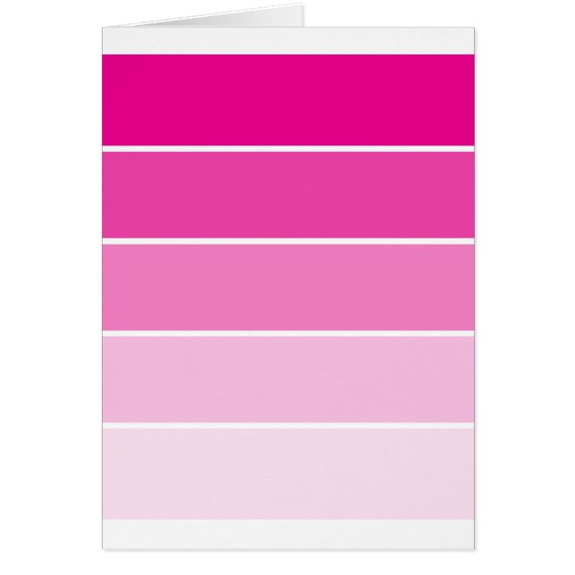 Färgprov för Bright Rosa Hälsningskort (Framsidan)