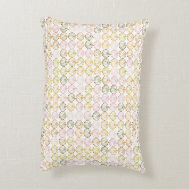 Färgpumpad pumpa mönster under hösten färg prydnadskudde (Baksidan(Vertikal))