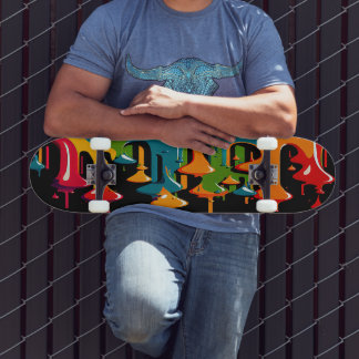 Färgpunkt 4 mini skateboard bräda 18,5 cm