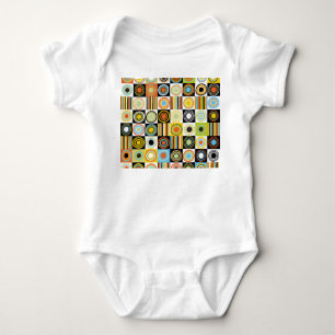 Färgpunkter, cirklar, rand-bakgrund. t shirt