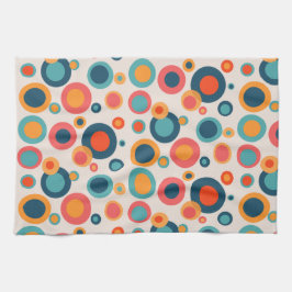 Färgpunkter för Abstrakt Kökshandduk