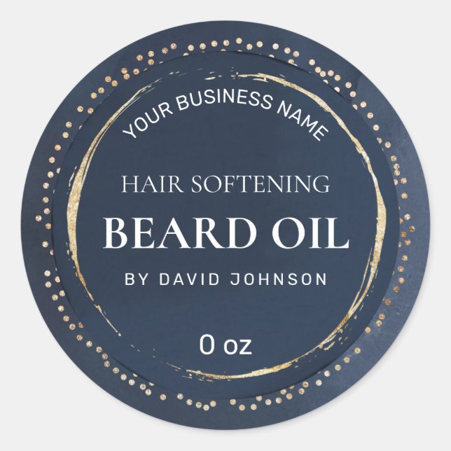 Färgpunkter Gulfenad havskräfta Runt Klistermärke (Framsida)