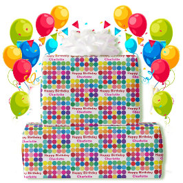 Färgpunkter Lägg till mottagare Namn Grattis på fö Presentpapper