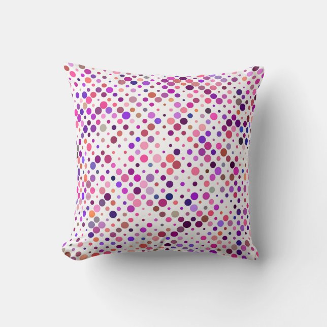 Färgpunkter, Magenta, Rosa och Lila Kudde (Framsida)