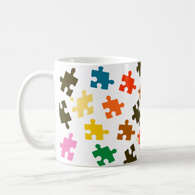 Färgpussel Biet Mugg för kreativitet och Roligt (Vänster)