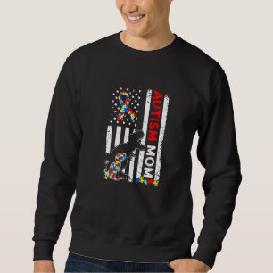 Färgpussel delar Autism Awareness Peace Auti Lång Ärmad Tröja