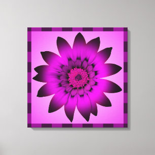 Färgrafik med orkidéMagenta - arbetsyta med omform Canvastryck