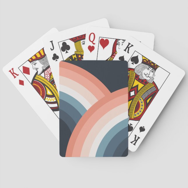 Färgregat av dubbla stil casinokort (Baksidan)
