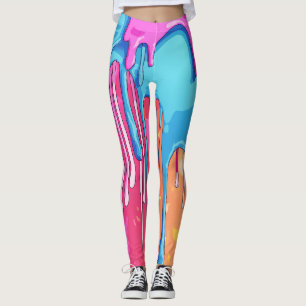 Färgregat för Abstrakt (4) Leggings